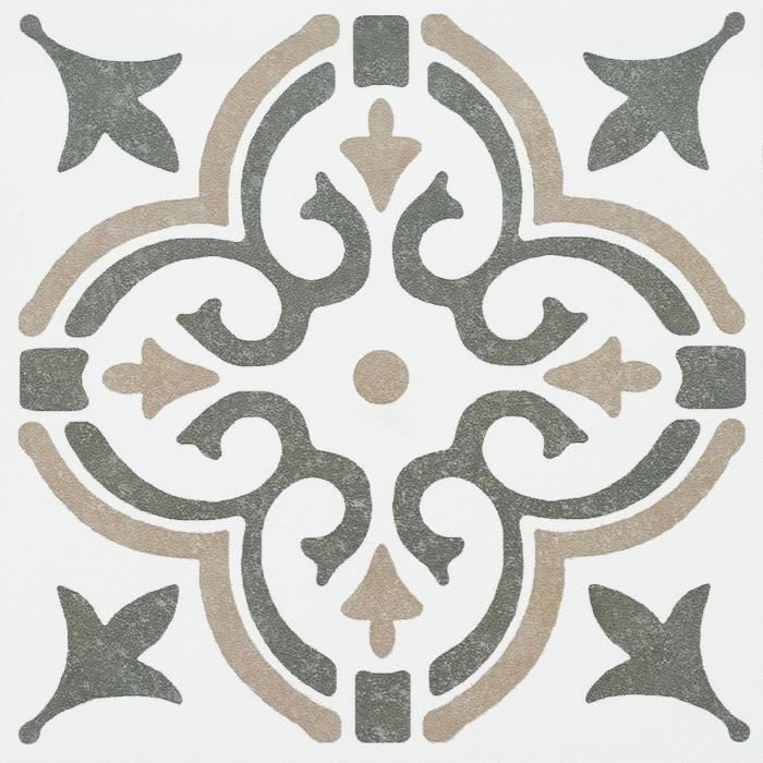 d-c-fix 6x dalle PVC adhesive murale Beige 15x15 cm - stickers carrelage pour crédence cuisine, salle de bain - décoratif autocollant carreaux muraux