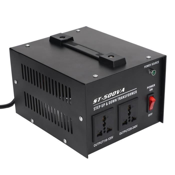 Transformateur De Tension 500W (JP-500) - Convertit 110V En 220V Et Vice Versa - CE