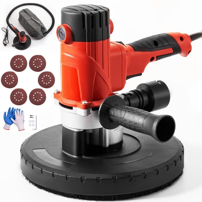 Ponceuse orbitale filaire 1200W - VEVOR - Ponceuse murale avec