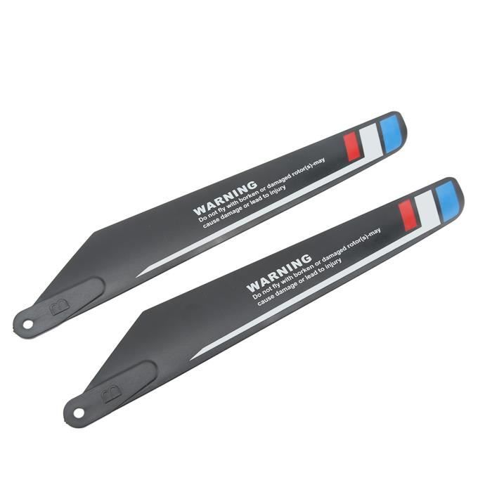 VGEBY Lame principale d'hélicoptère RC 2 pièces RC Hélicoptère Lame Principale En Plastique Durable Couleurs Vives V912