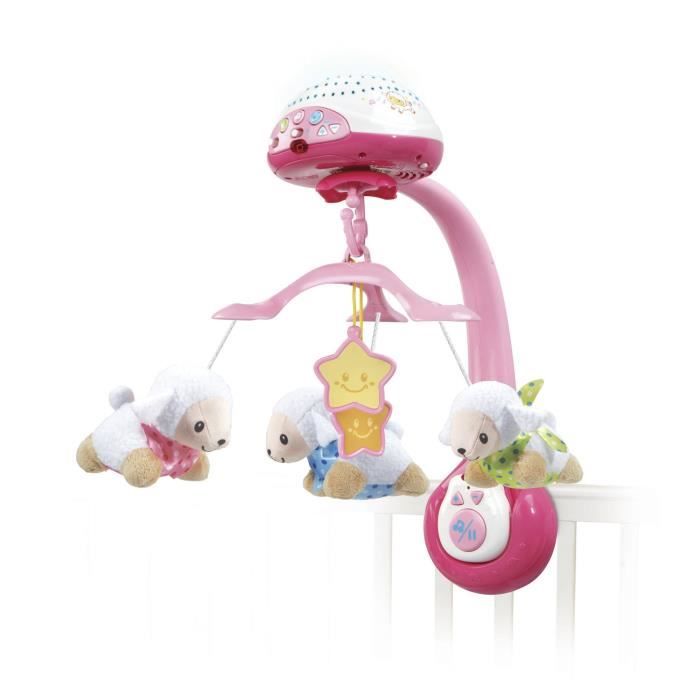 Vtech Vtech Baby Mobile Lumi Mobile Compte Moutons Rose Cdiscount Puericulture Eveil Bebe