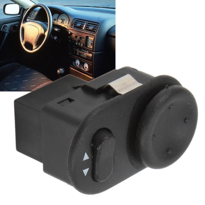 Bouton Noir MDKAUTOPART 255704649R Bouton De Réglage De Rétroviseur Pour Clio 3/4, Mégane 2, Dacia Duster - Noir - Compatible Plusieurs Réf. OEM Commutateur Rétroviseur Renault Clio 3 Duster