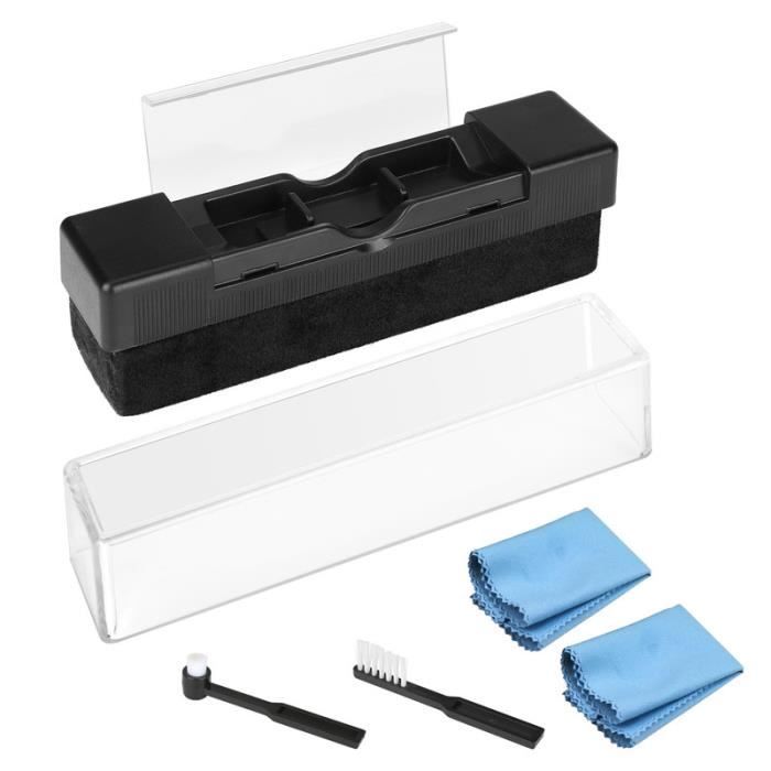 Heayzoki Kit de Nettoyage de disques en Fibre de Carbone et Brosse Souple pour Le Nettoyage des disques Vinyle 