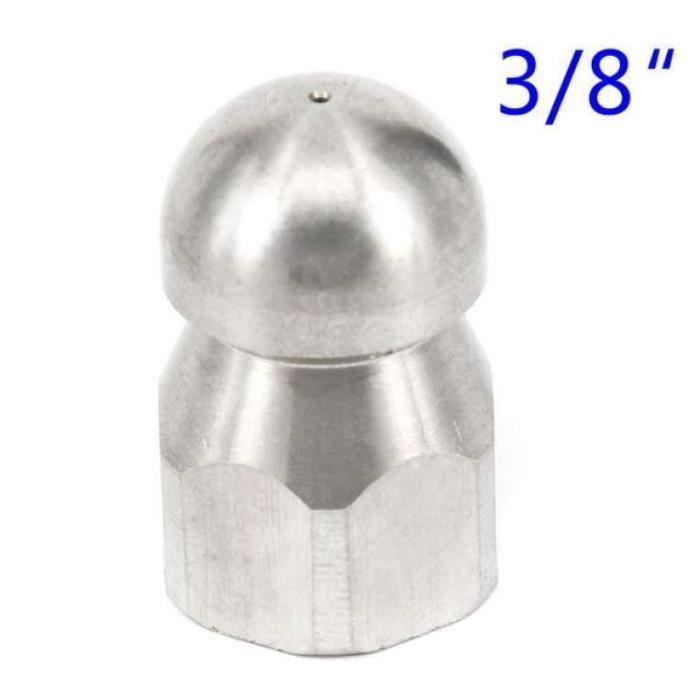 Buse De Nettoyage Haute Pression Pour égouts - Acier Inoxydable SS304, Filetage 3/8 BSP