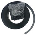 Toilinux - Kit de lamelle occultante PVC avec clip de fixation de 50 m pour grillage rigides - Noir-1