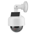HURRISE Caméra factice Dôme de Caméra de sécurité, Lumière LED Clignotante étanche Solaire Réaliste pour les bricolage camera-1