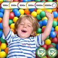 Infantastic® Balles Colorées en Plastique - Ø 5.5 cm, sans Plastifiants, Set de 100 Pièces - Boules de Jeu, Piscine, pour Enfants-1