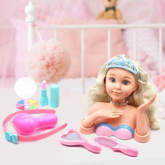 Makeup head doll sales