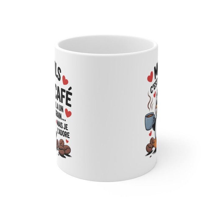 Mug Personnalisé Meilleure Amie | Je Souris Parce Que Tu Es Ma Sœur - Cadeau Plus