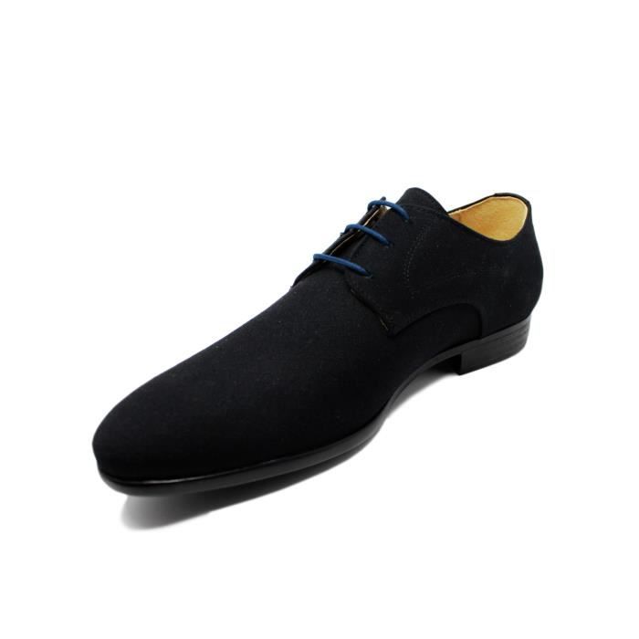 Lacets Ronds et Fins Cires Bleu Marine 75cm 8 trous maximum pour Chaussures de Ville Fabrique en France Cdiscount Chaussures