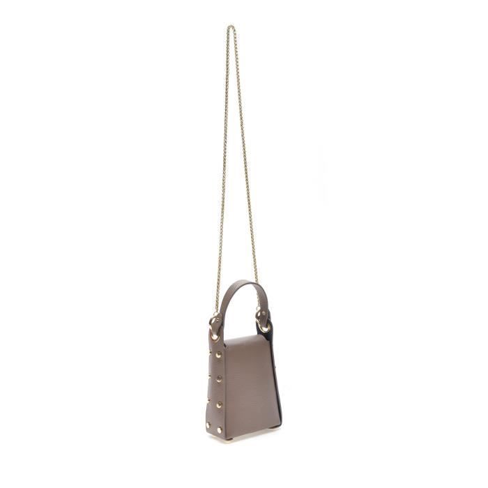 AW22 MG 1797T Sac a main Mangotti Cuir de vache UNI Brun clair Cdiscount Bagagerie Maroquinerie