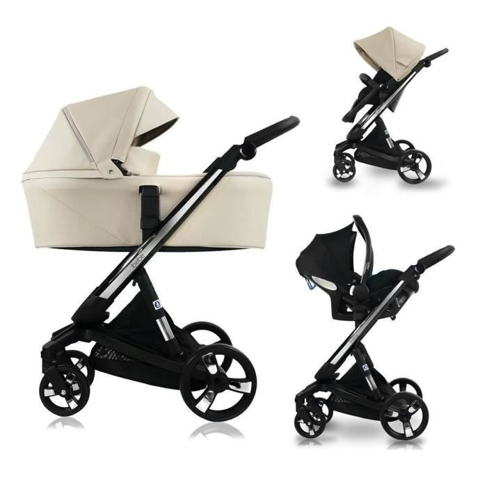 Poussette sale avec frein