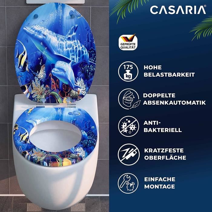 Abattant wc on sale double lunette