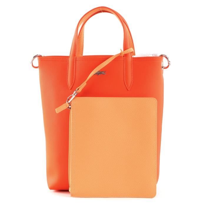 LACOSTE Anna Vertical Shopping Bag Flame Pumpkin 167584 sac