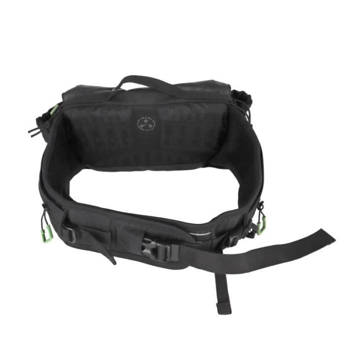 Sacoche ceinture banane XLC BA H01 Imper.Poly noir vert 3 6 L