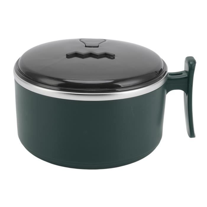 EIMINB Bol à soupe avec couvercle, bol à nouilles instantanées avec couvercle hermétique et poignée, livré avec une cuillère adaptée pour le brunch, le dîner, le bol de nourriture de voyage (Rose