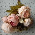 1pc Faux Bouquets de fleurs en tissu artificiel de pour la décoration de maison de fête   FLEUR-PLANTE ARTIFICIELLE - FLEUR SECHEE-2
