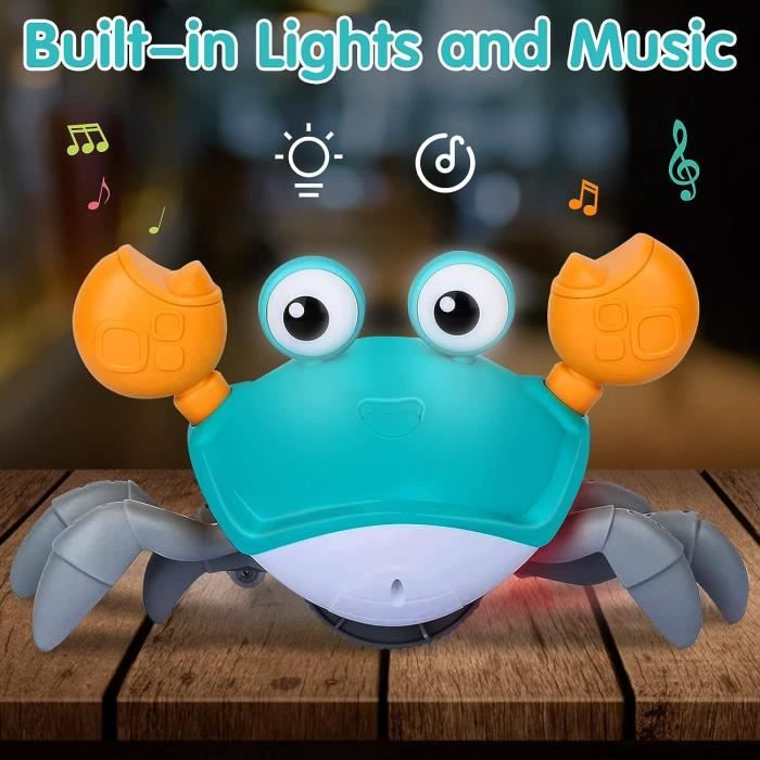Aodesem - Juguete para bebé de cangrejo gateante, juguetes con música y luz  LED, juguetes sensoriales para niños y niñas, regalos - Cdiscount  Puériculture & Eveil bébé