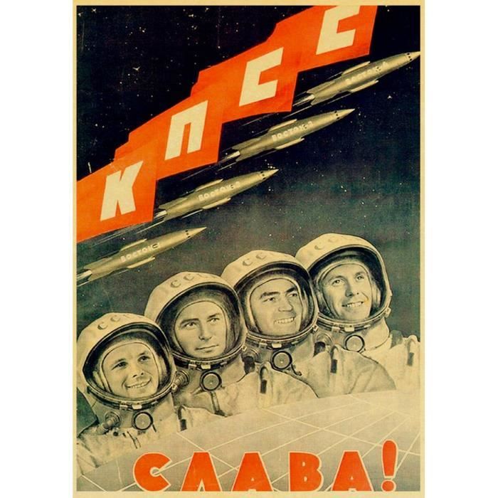 Cartes Postales Vintage - Course à L'Espace URSS Guerre Froide Fusées Années 60 - Collection Originale