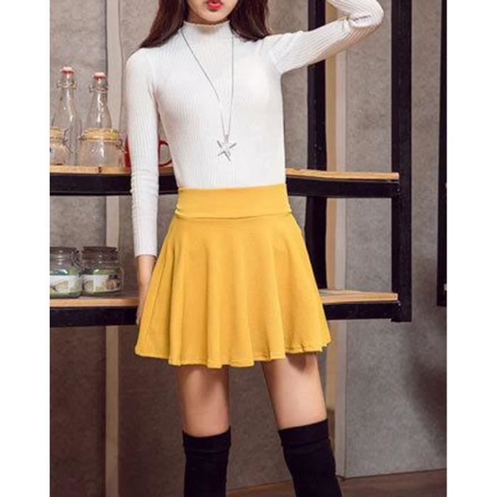 Jupe jaune patineuse outlet
