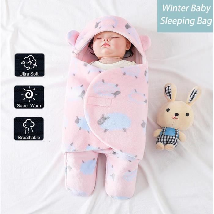 Couverture à capuche pour nouveau-né en polaire chaude avec jambes pour  poussette de 3 à 6 mois, Sac de couchage bébé - Cdiscount Puériculture &  Eveil bébé
