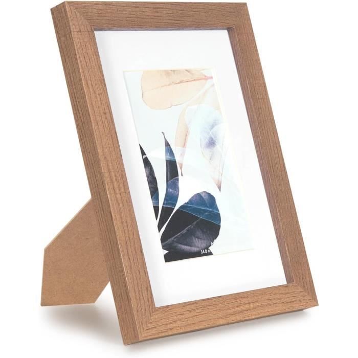 Lot De 4 Cadres Photo Magnétiques Acrylique 15,2x10,2 Cm - Double Face Flottant Transparent