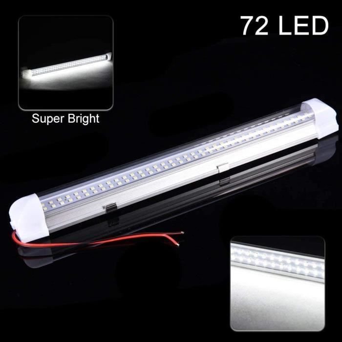 Outtybrave LED neon 72 LED pour interieur de voiture 12 V 4 5 W avec interrupteur marche arret pour camion camping car 98 Cdiscount Informatique