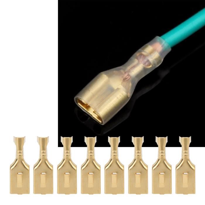 Connecteur à lame en laiton YOSOO - Lot de 100 - Plug and Pull - 7,8 mm - Jeux - Jouets