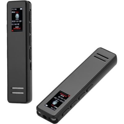 Volorful Enregistreur Vocal 128GB Portable - Réduction De Bruit DSP, Activation Vocale, Mot De Passe