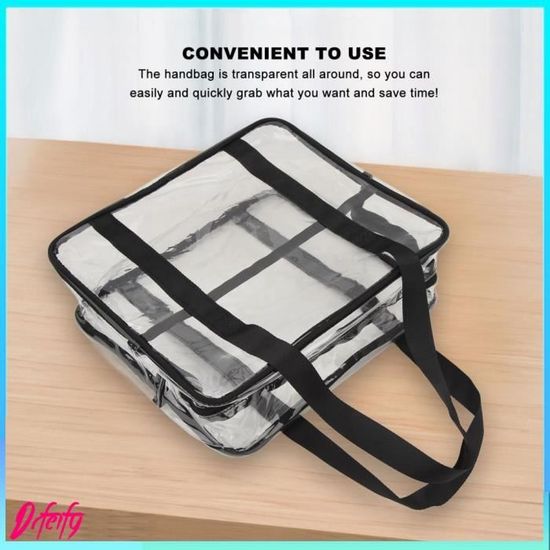 Sac transparent grand sac a main a bandouliere transparent en PVC avec sangle reglable pour la natation le travail la salle de Cdiscount Bagagerie Maroquinerie