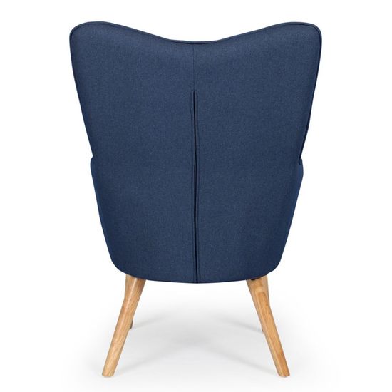 Fauteuil scandinave pas cher en velours jaune moutarde - ANIA | ID Market