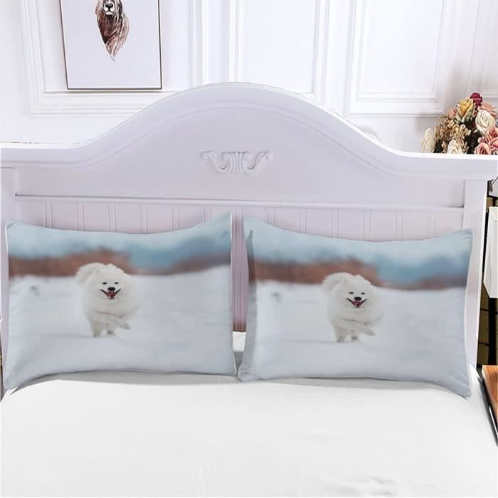 Housse De Couette 140x200 Dauphin Océan 3D – 1 Personne, Taie D’oreiller Incluse, Douce, Lavable Machine