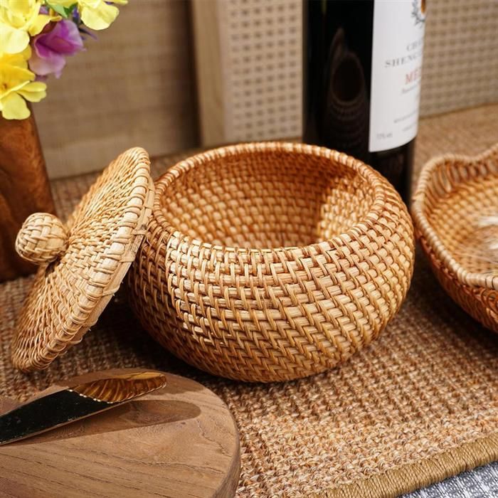 Panier rotin rond online