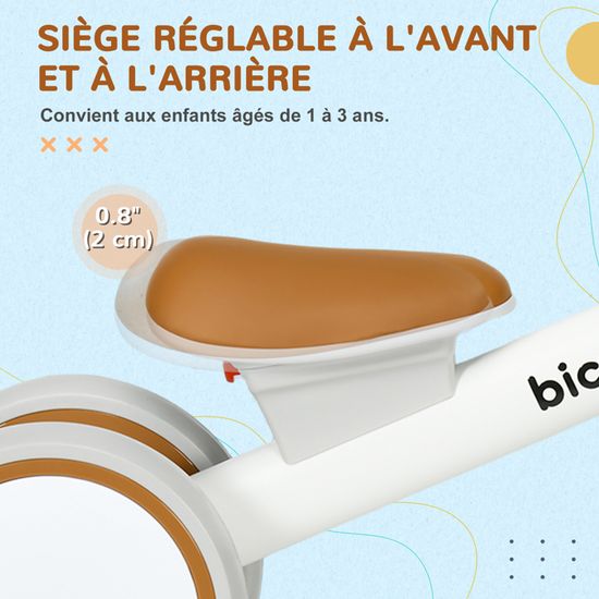 AIYAPLAY Draisienne 4 Roues 1-3 Ans – Selle Réglable, Guidon Ergonomique, Panier Amovible, Alliage Alu Et PP, Gris/vert