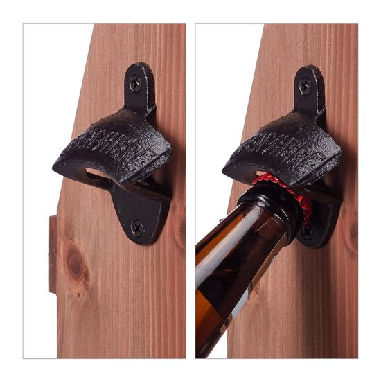 Caisse à Bière En Bois Avec Décapsuleur - Porte 6 Bouteilles - Idée Cadeau Fête Des Pères