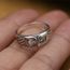 Bague De Style Hibou Nocturne Vif Vintage En 925 Avec Diamants Or