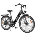 Vélo électrique de ville 26" Shimano 7-Vitesses - BAFANG 250W - Batterie 20Ah - Autonomie 120 km - Noir-0