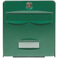 BURG WACHTER Boîte aux lettres Balthazar en acier galvanisé - 2 portes - Vert-0