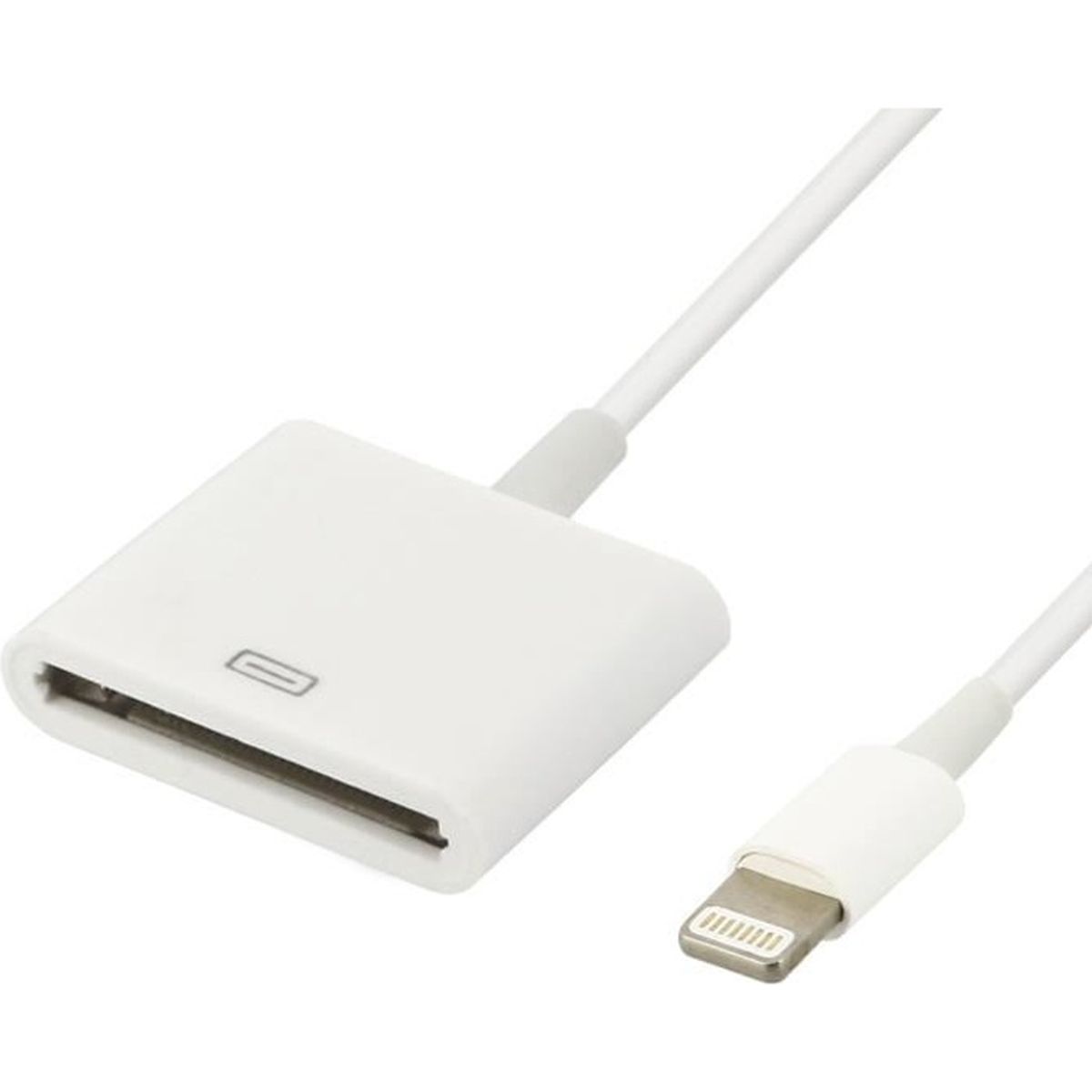 Câble Adaptateur vers 30 broches Charge & Synchronisation iPhone Blanc Cdiscount Téléphonie