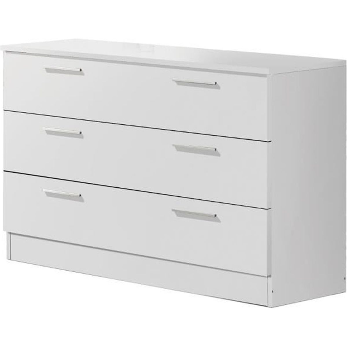 Commode Meuble De Rangement De 3 Tiroirs Coloris Blanc Longueur 100 commode-meuble-de-rangement-de-3-tiroirs-coloris-blanc-longueur-100