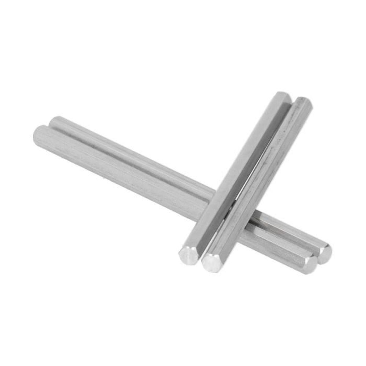 Douille Hexagonale Aimantée – 6,5mm, Tige Hex 6,3mm, Longueur 100mm, Métal Gris, Uxcell
