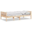 ASHATA Lit pour enfants - PLA - 90x190 cm - Bois de pin massif - Sommier à lattes - 1 place