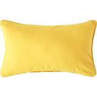 HOMESCAPES Housse de coussin Uni Jaune, 30 x 50 cm