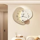 LECOO Horloges Murales Silencieuse 38cm - Nordique Simple et Créative Pendules Murales - Décoration pour Bureau, Salle de Classe, Salon