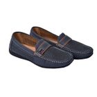Mocassins Homme Bleu - Ozabi - Doublure CUIR PREMIUM - Confortable et Légère - Microperforé - Semelle CUIR