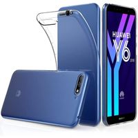 Coque Huawei Y6 2018, Ultra Fine TPU Silicone Transparent Souple Housse Etui Coque pour Huawei Y6 2018 5.7", Adhérence ParfaiTP