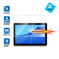 (2 pièces)Huawei Mediapad T5 10 Protecteur d'écran (10.1") - Mediapad T5 10 Transparent Verre Trempé Protection Film