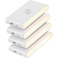 Veilleuses Rechargeables 4 Lots Rechargeable USB Veilleuse LumiRe Led Blanc Chaud white-4pack