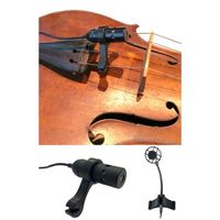 Micro Instruments Violoncelle 140db col de cygne flexible + Clamp pour Sonorisation des instruments à cordes Adaptateur mini XLR / X