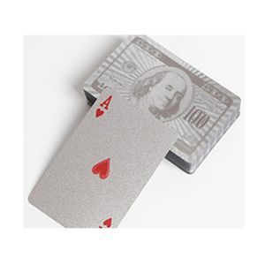 CARTES DE JEU Cartes de jeu en plastique noir et or,poker,Texas 